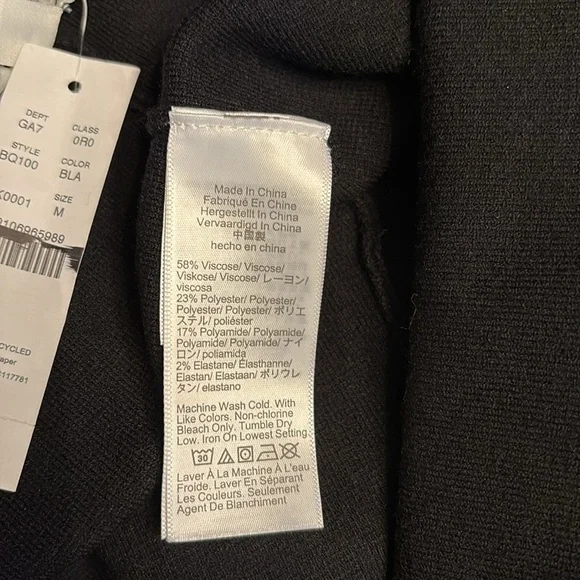 J Crew Women’s Delaney kickout sweater pant black Size M NWT